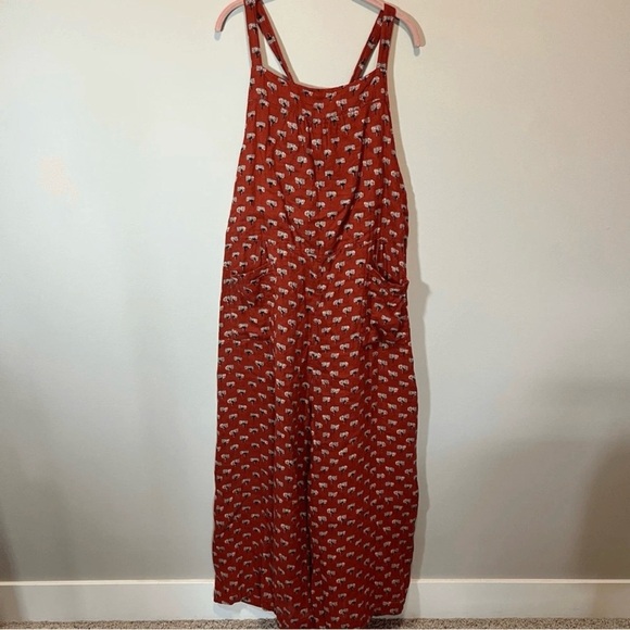 NATURAL LIFE Terracotta Patterned Jumpsuit - Picture 2 of 9